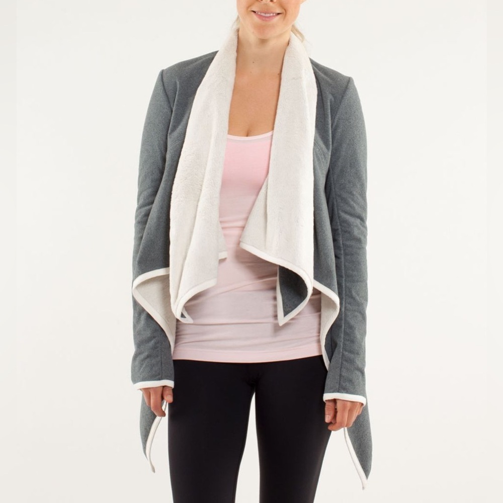 Lululemon Presence of Mind wrap fleece jacket